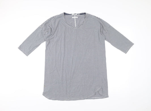 Seasalt Cornwall Women’s Blue Striped Cotton T-Shirt Dress Size 10