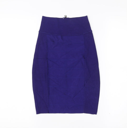 Armani Exchange Women’s Purple Bandage Knee Length Skirt S