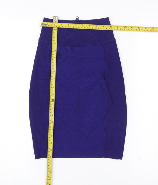 Armani Exchange Women’s Purple Bandage Knee Length Skirt S