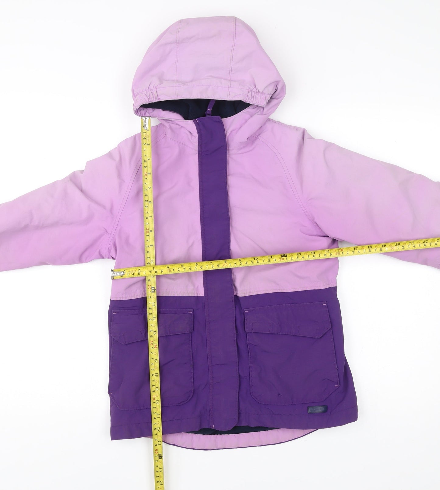 Lands' End Teens Purple Ski Jacket Size 12 Hooded Winter Coat