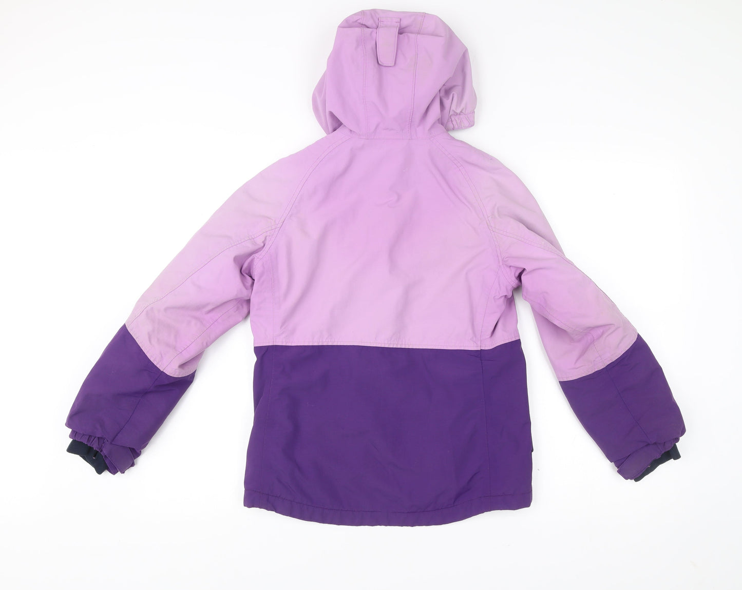 Lands' End Teens Purple Ski Jacket Size 12 Hooded Winter Coat