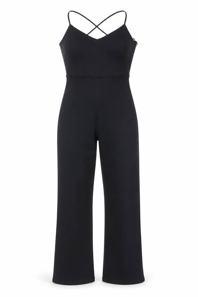 Bershka Women’s Black XS Slim Fit Halter Jumpsuit