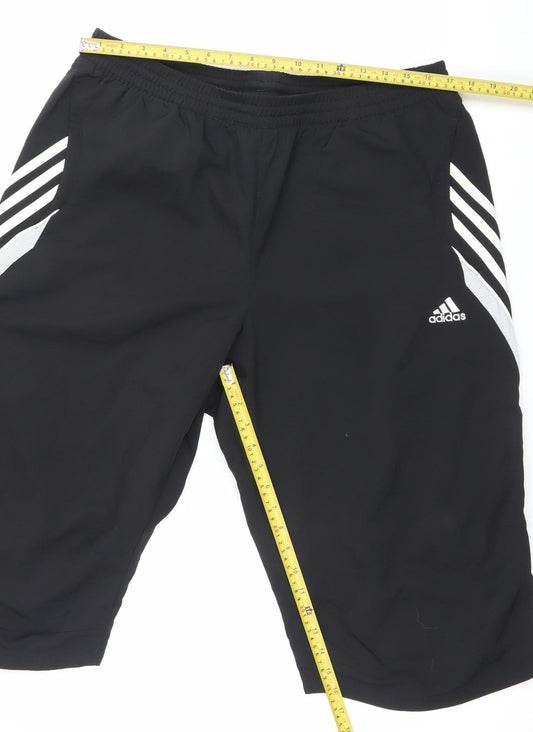 Adidas Mens Black XL Track Trousers Sports Activewear