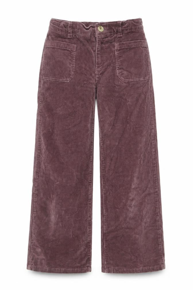 Marks and Spencer Girls Brown Corduroy Cargo Trousers Size 9 Years