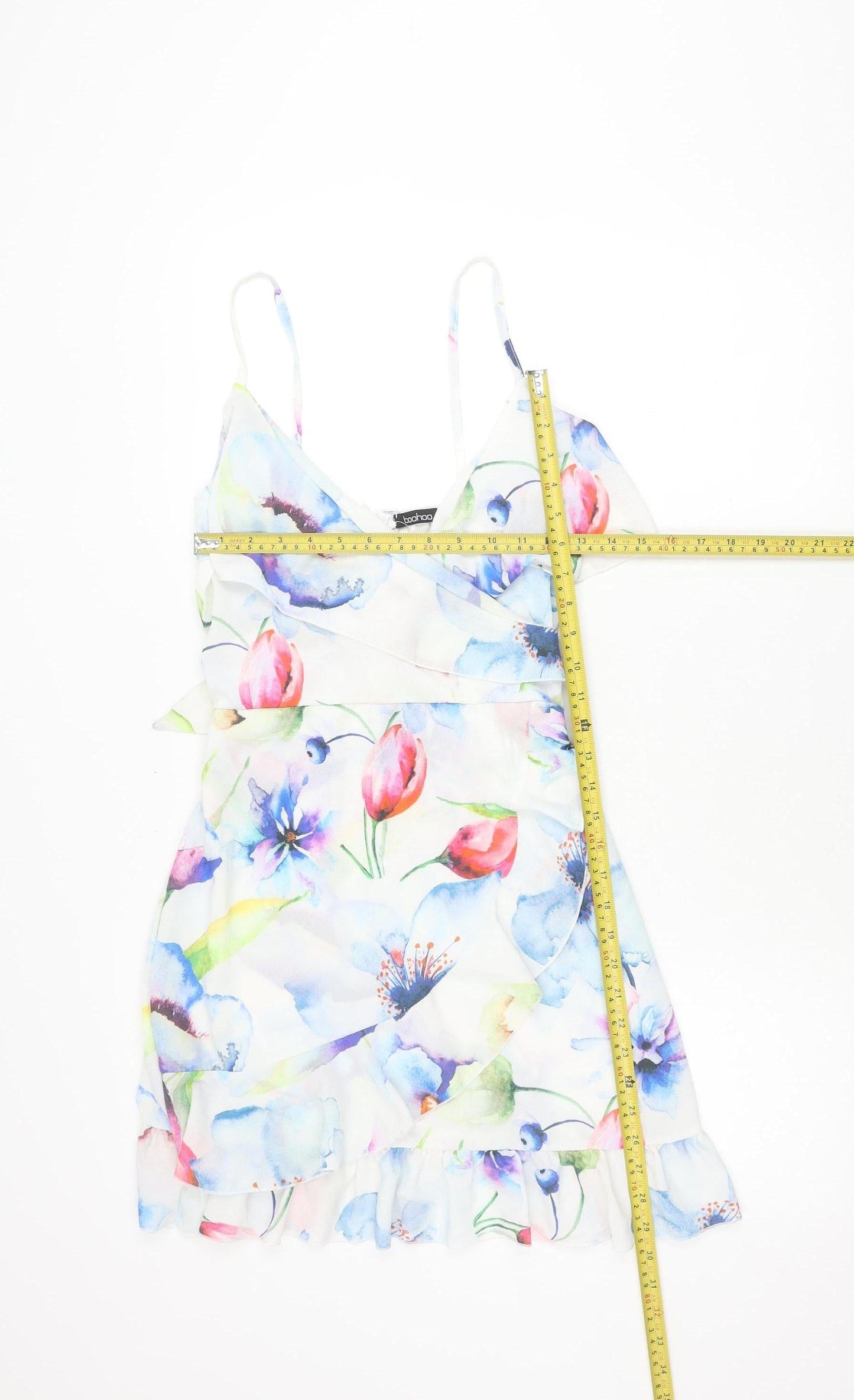 Boohoo Women’s Multicoloured Floral Slip Dress Size 10