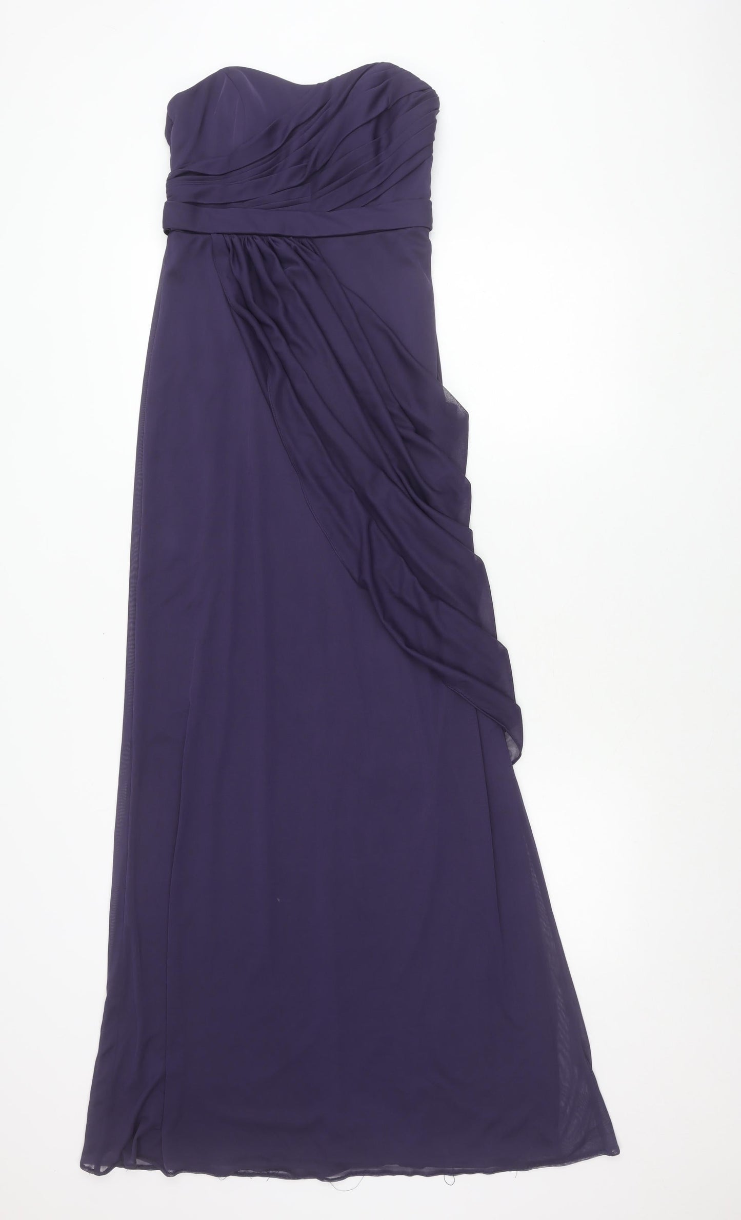 David's Bridal Women Purple Strapless Evening Dress Size 8