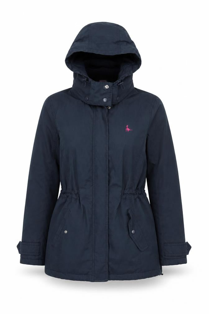 Womens UK Size 8 Regular Jack Wills Blue Cotton Blend Jacket