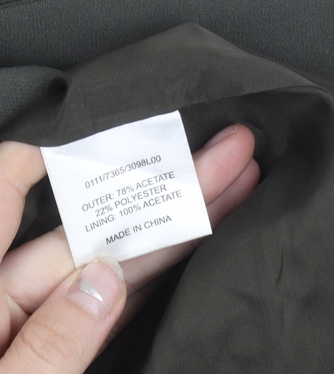 Hobbs Women’s Green Size 8 Pencil Skirt Button Detail Workwear