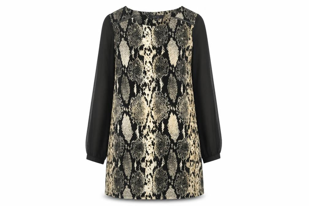 Star by Julien Macdonald Women’s Snake Print Shift Dress Size 12