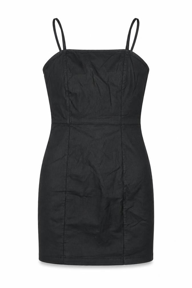 Denim Co Women’s Black Bodycon Dress Size 8 Short Strappy Stretch
