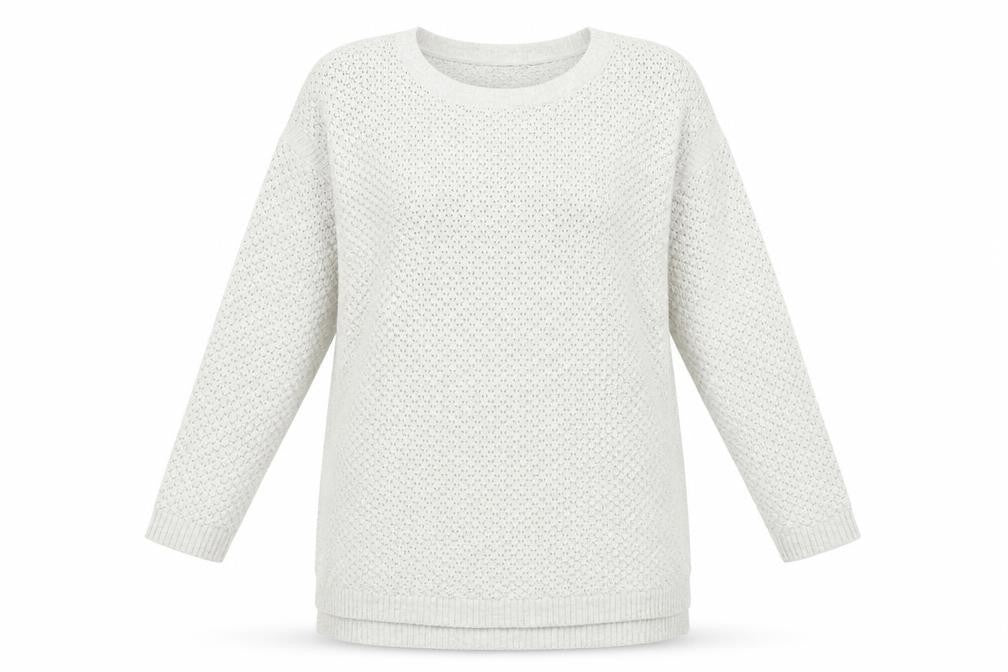 Womens UK 12 Regular FatFace Beige Tunic Open-Knit