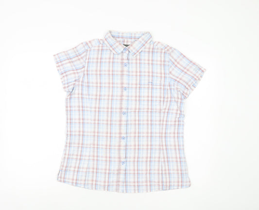 Regatta Women’s Checked Button-Up Short Sleeve Cotton Shirt UK14