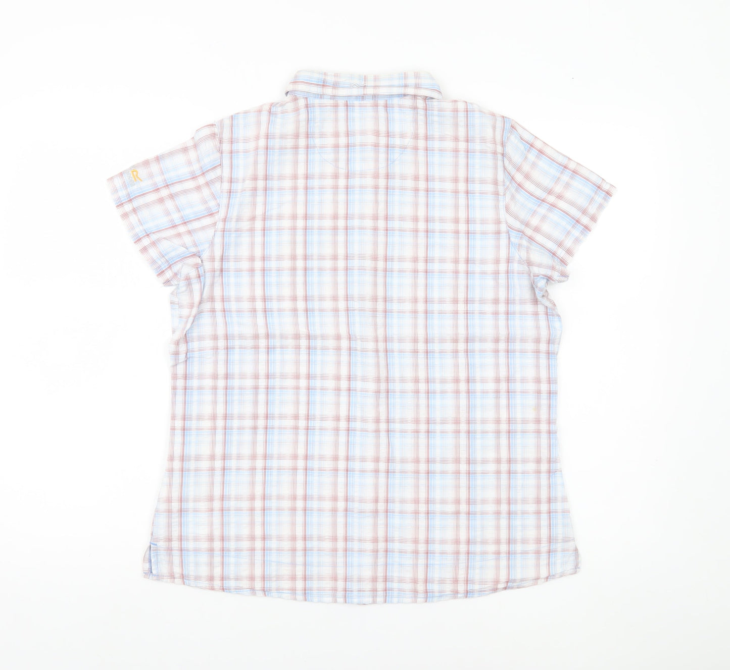 Regatta Women’s Checked Button-Up Short Sleeve Cotton Shirt UK14