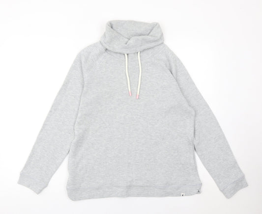 Joules Women’s Grey Long Sleeve Pullover Sweatshirt UK 12
