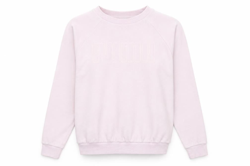 Womens UK 10 Regular PUMA Pink Pullover Sweatshirt