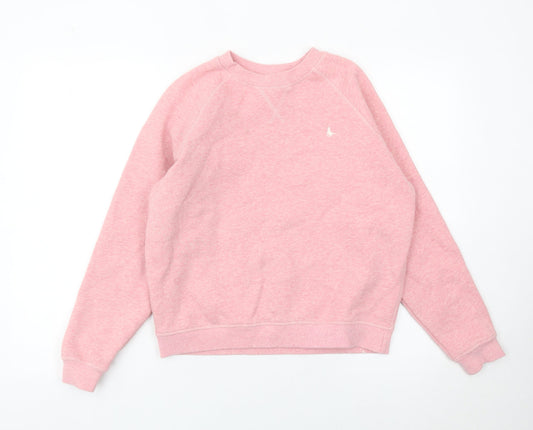 Jack Wills Womens Pink Sweatshirt UK 8 Cotton Blend Casual Pullover