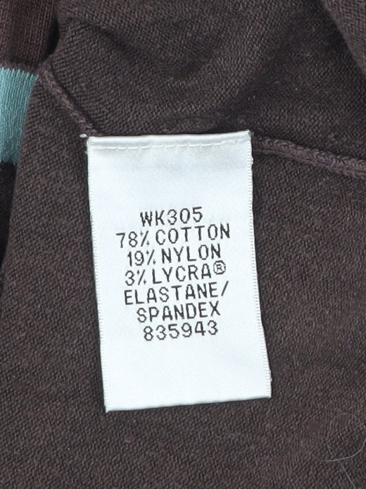 Boden Women's Brown V-Neck Cardigan Size 18 Cotton Blend