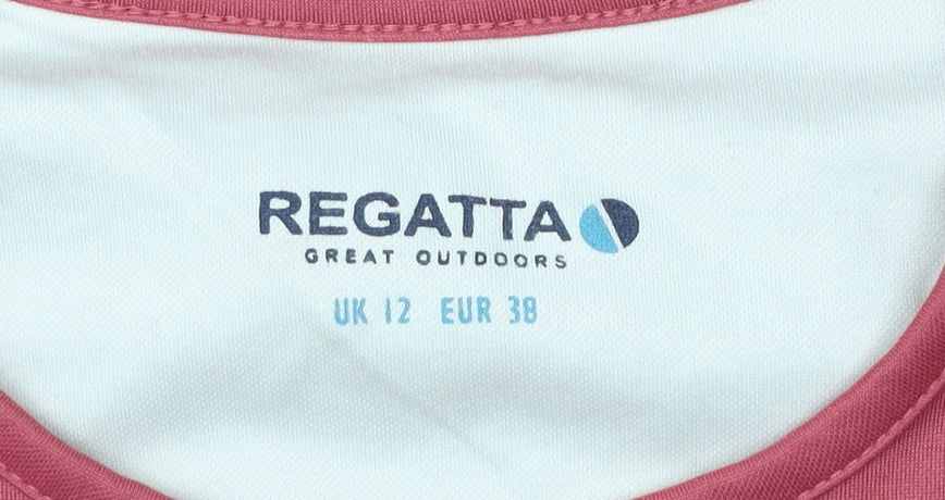 Regatta Womens Red Short Sleeve Crew Neck Polyester T-Shirt UK12