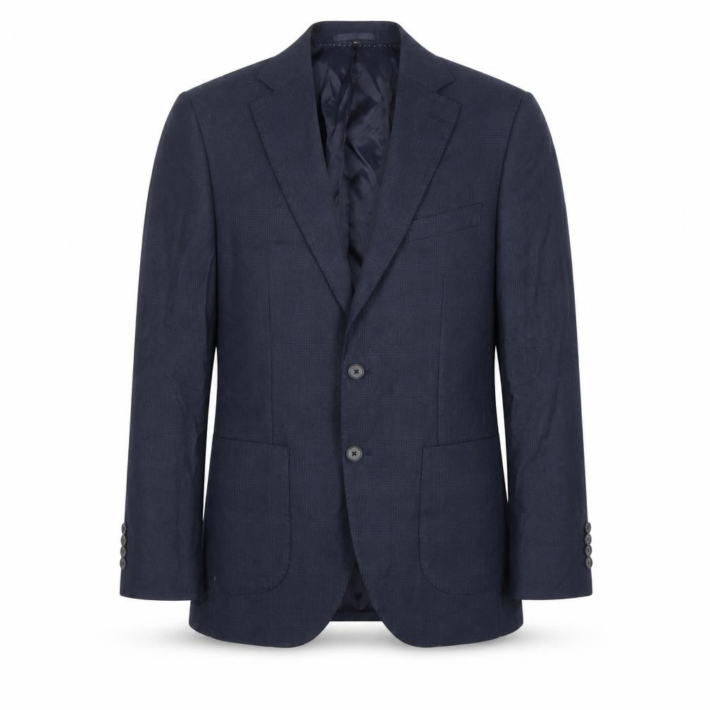 Marks and Spencer Mens Blue 38 Chest Regular Fit Wool Blazer Jacket