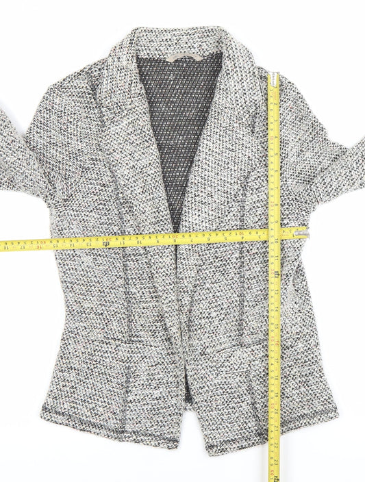 Marks and Spencer Womens Grey Bouclé Blazer Jacket Size 12
