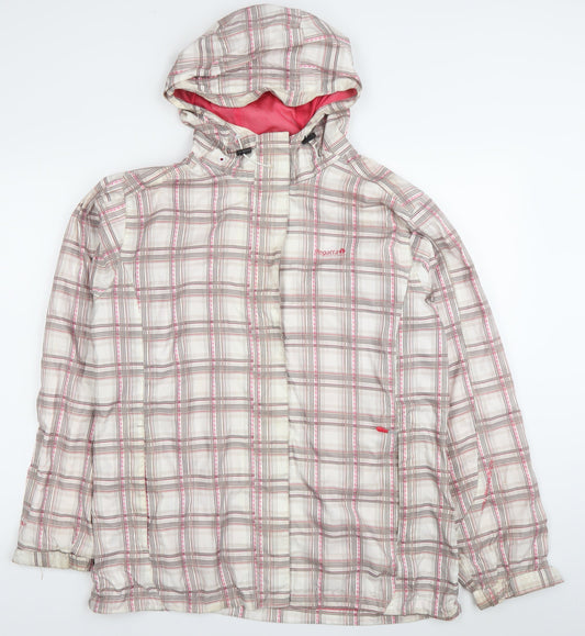 Regatta Womens Plaid Waterproof Rain Coat Jacket UK 16 Multicoloured