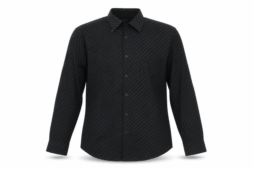 Taylor & Reece Men’s Black Striped Long Sleeve Button-Up Shirt Size 16