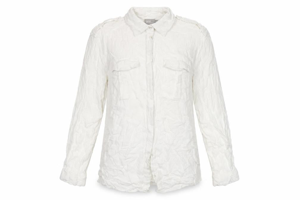 ASOS Women’s White Size 8 Long Sleeve Button-Up Shirt