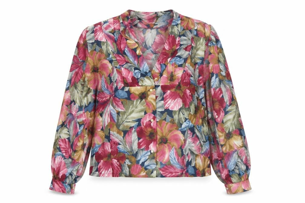 Hamells Women’s Multicoloured Floral Blouse Size 14 Long Sleeve Polyester