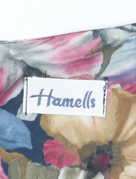 Hamells Women’s Multicoloured Floral Blouse Size 14 Long Sleeve Polyester