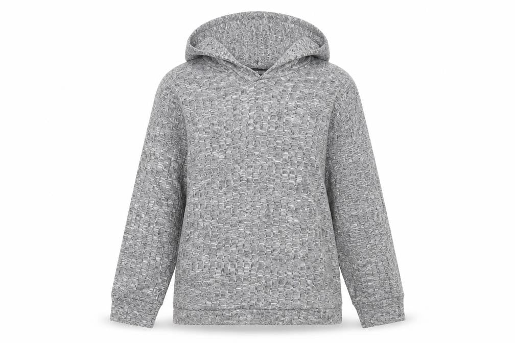 Boohoo Women’s Grey Hoodie Size 10 Polyester Blend Pullover