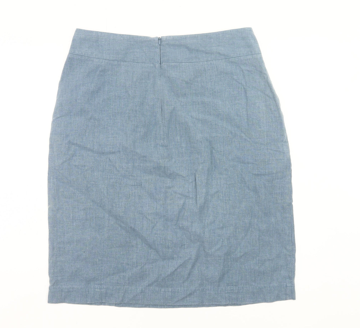 Rohan Women’s Blue Linen Blend Pencil Skirt Size 12