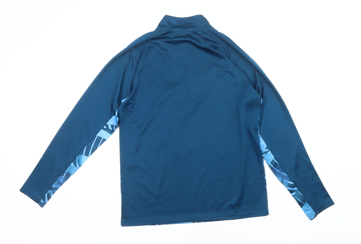 Puma Men’s Manchester City Blue Small 1/4 Zip Football Sweatshirt