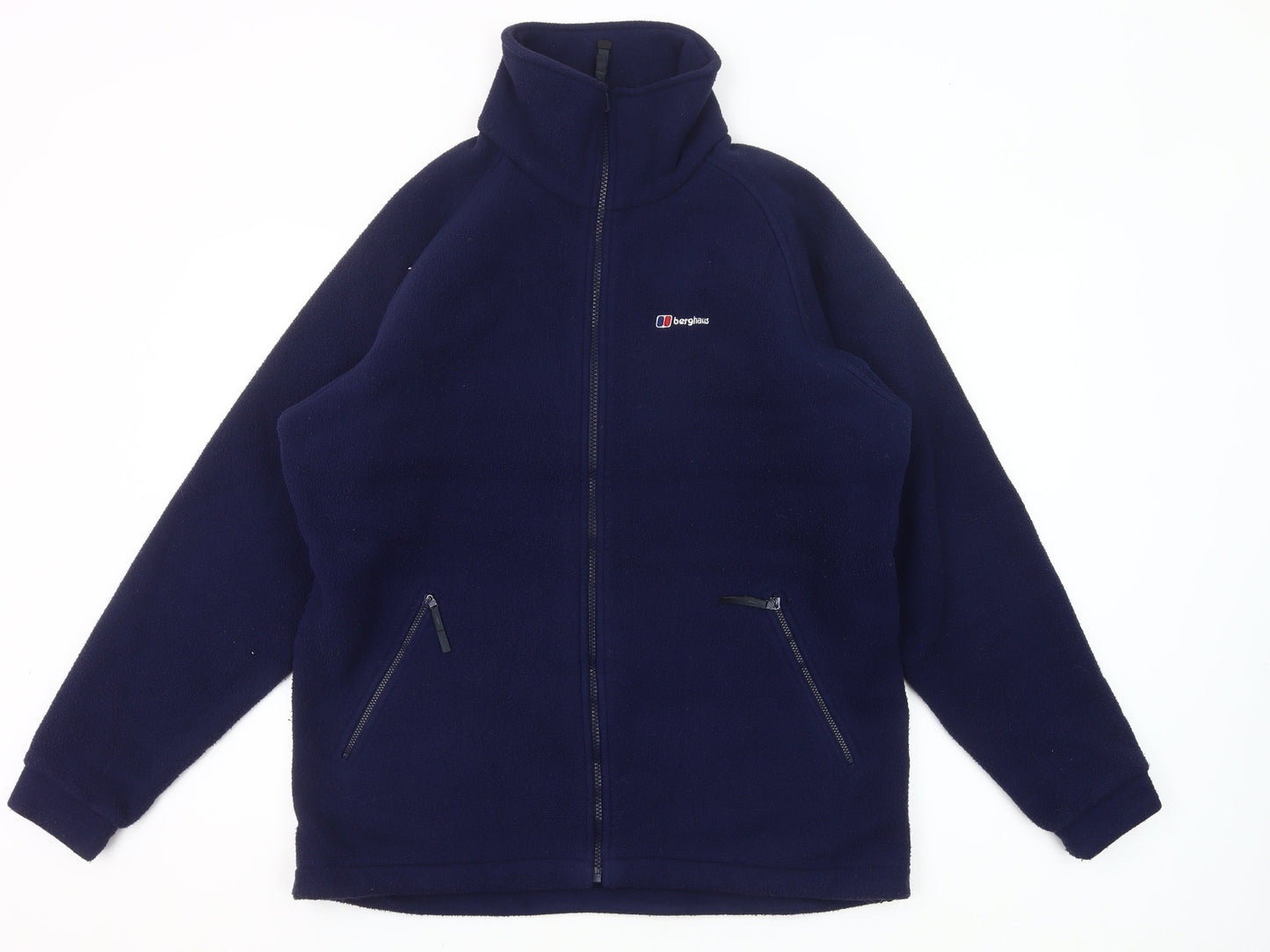 Berghaus Women Blue Fleece Jacket Size 14 Full Zip Outdoor