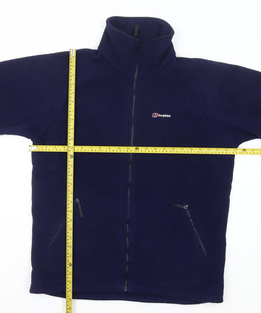 Berghaus Women Blue Fleece Jacket Size 14 Full Zip Outdoor