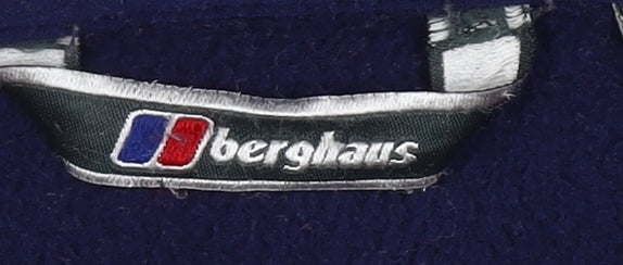Berghaus Women Blue Fleece Jacket Size 14 Full Zip Outdoor
