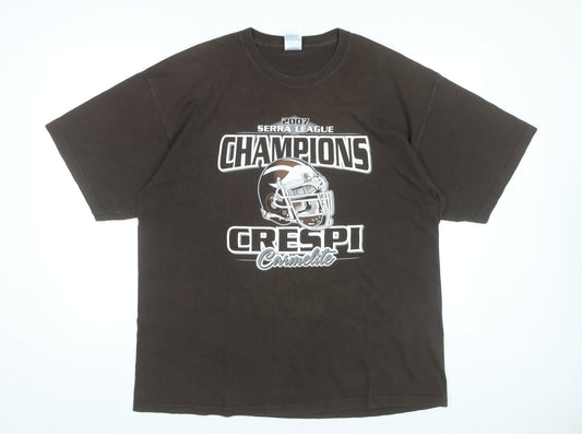 Gildan Men’s Brown XL Sports Champions Graphic T-Shirt