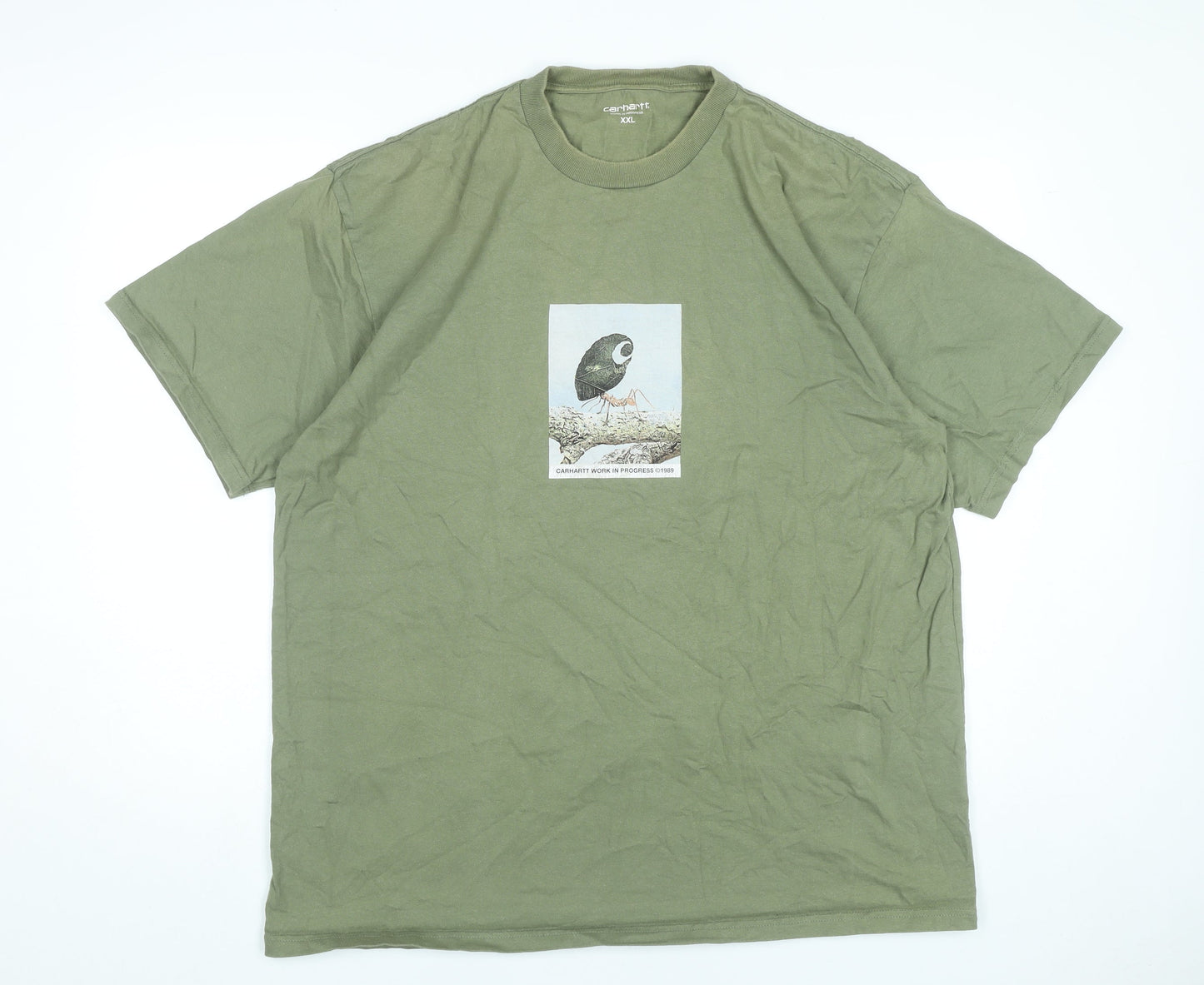 Carhartt WIP Men's Green XXL Graphic Print Cotton T-Shirt