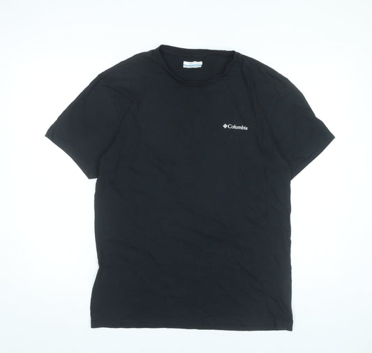 Columbia Mens Black M Graphic Outdoor T-Shirt Short Sleeve