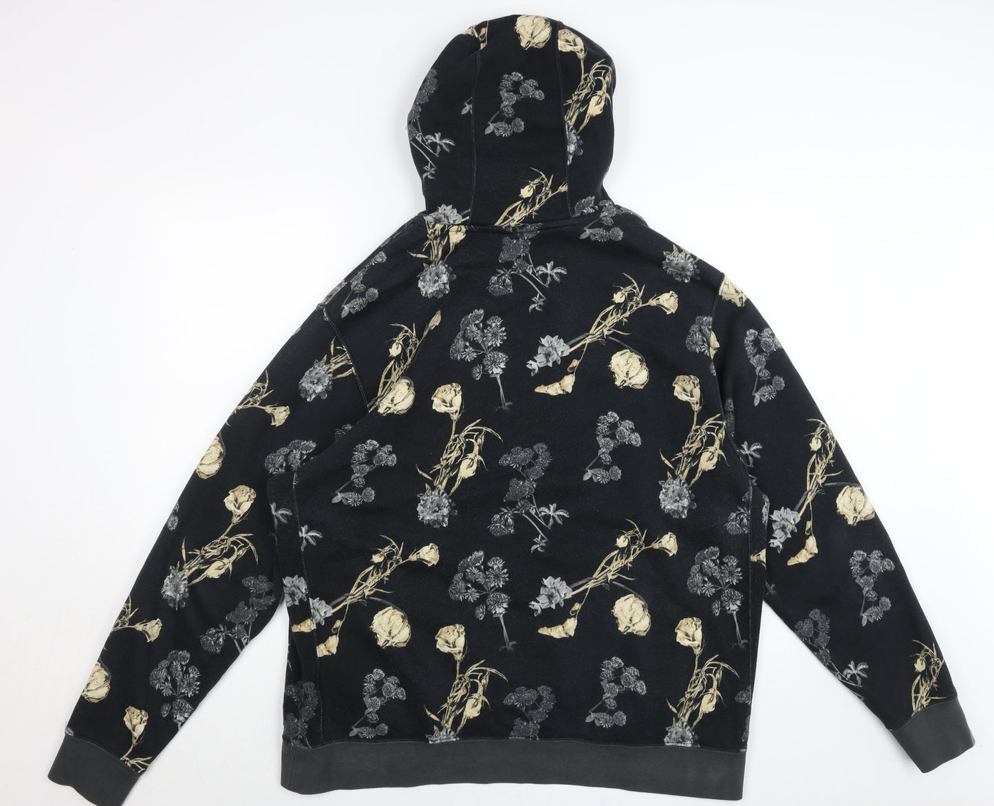 Nike Men’s Black Floral Graphic Pullover Hoodie XL