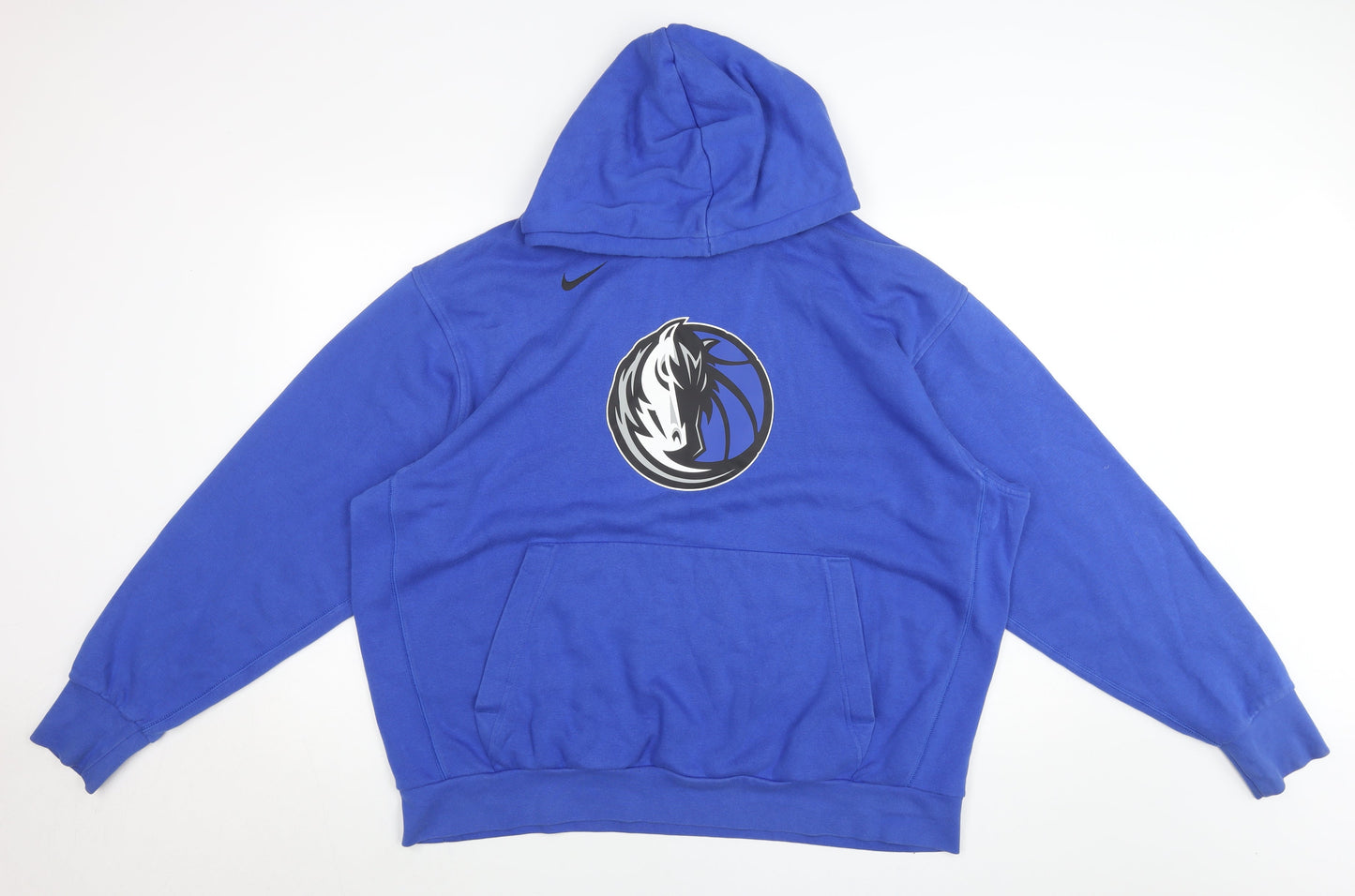 Nike NBA Men’s Blue Pullover Hoodie XL Logo Basketball Sportswear