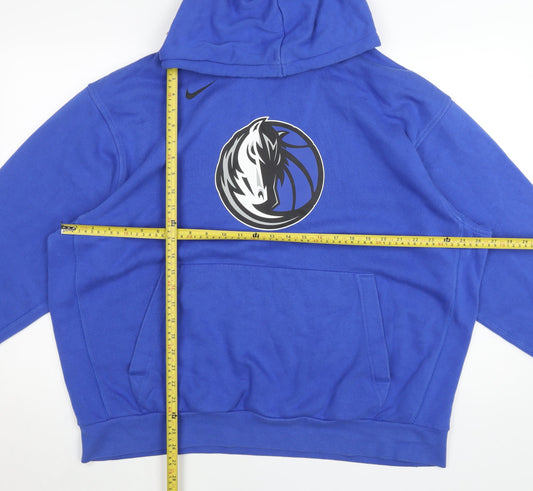 Nike NBA Men’s Blue Pullover Hoodie XL Logo Basketball Sportswear
