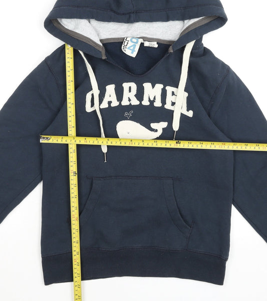 Blue 84 Women's Navy Pullover Hoodie Sweatshirt Size S Carmel Logo