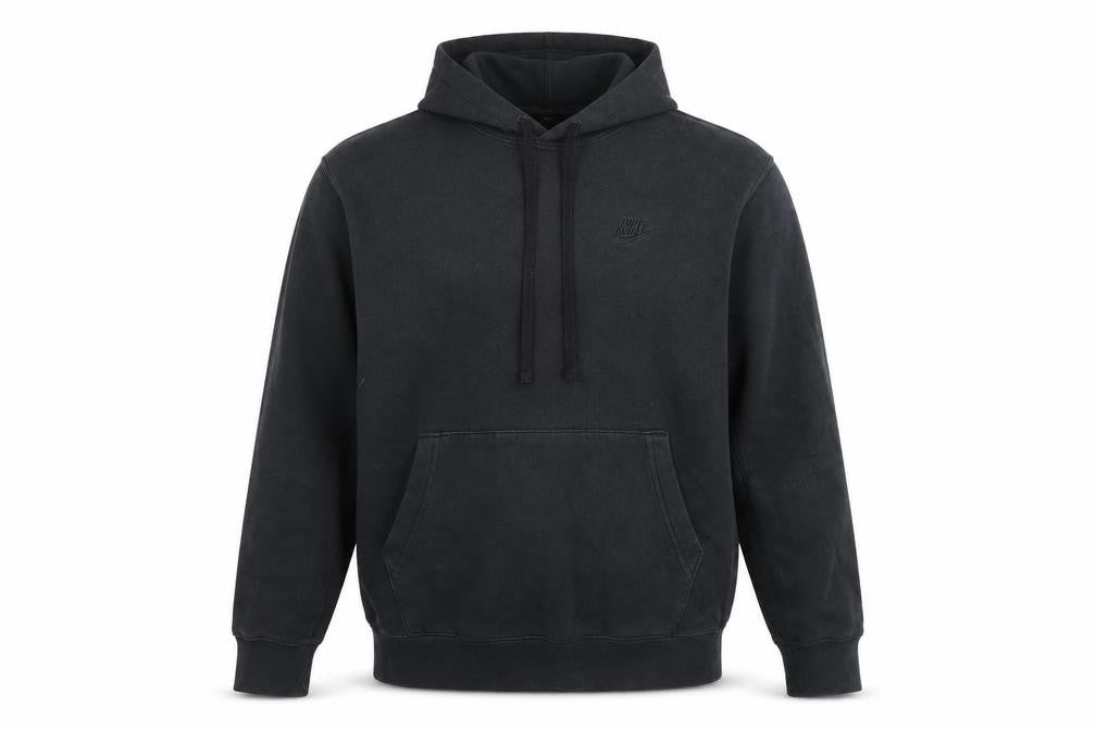 Mens UK M Regular Nike Black Pullover Hoodie