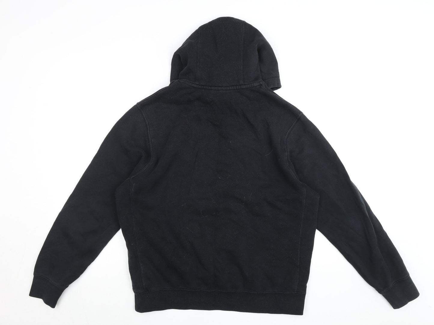 Nike Men's Black Pullover Hoodie Medium Regular Fit Fleece
