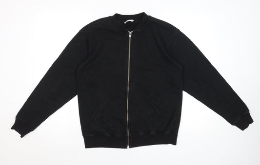Marks and Spencer Women’s Black Jacket S Basic Zip Casual