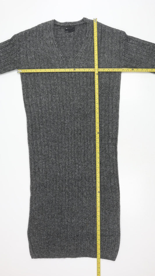 ASOS Design Women’s Grey V-Neck Pullover Jumper Size S UK 8-10