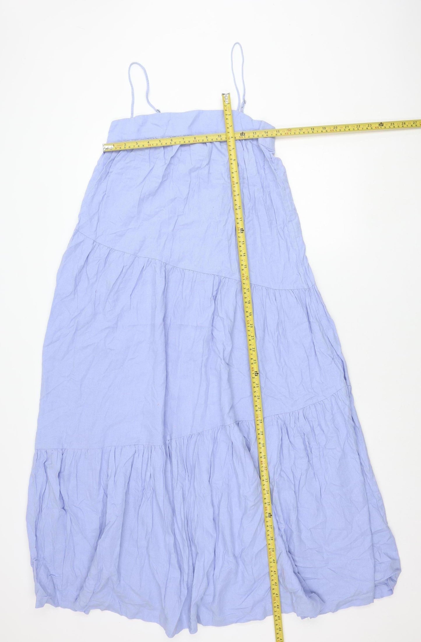 Abercrombie & Fitch Women’s Blue Linen Blend Midi Maxi Dress S
