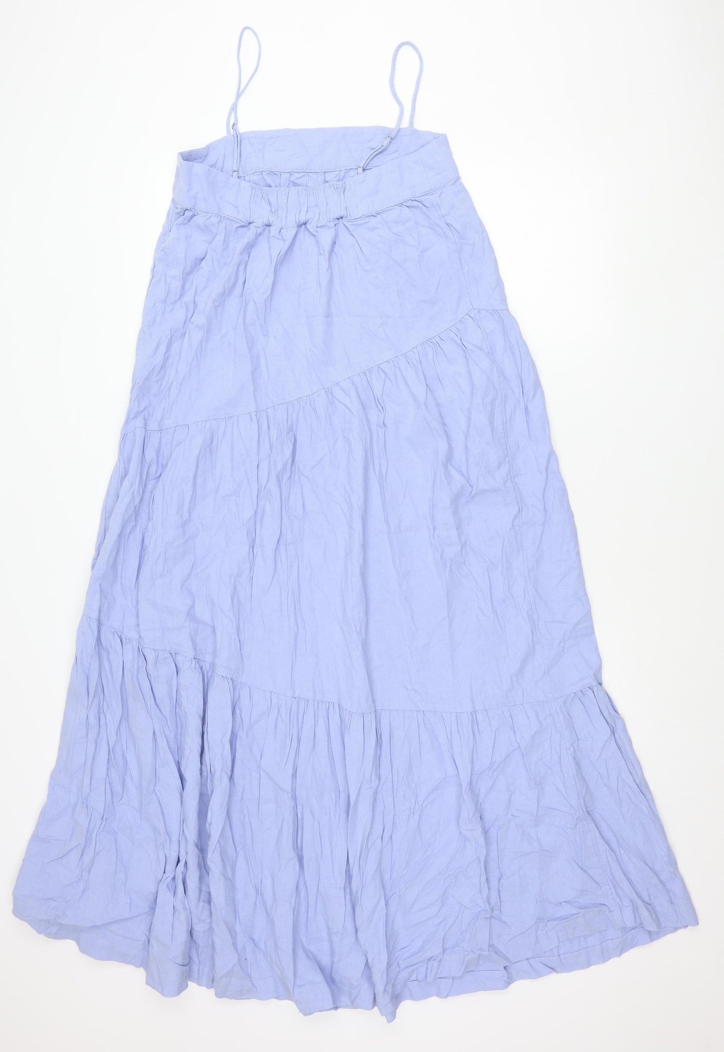 Abercrombie & Fitch Women’s Blue Linen Blend Midi Maxi Dress S
