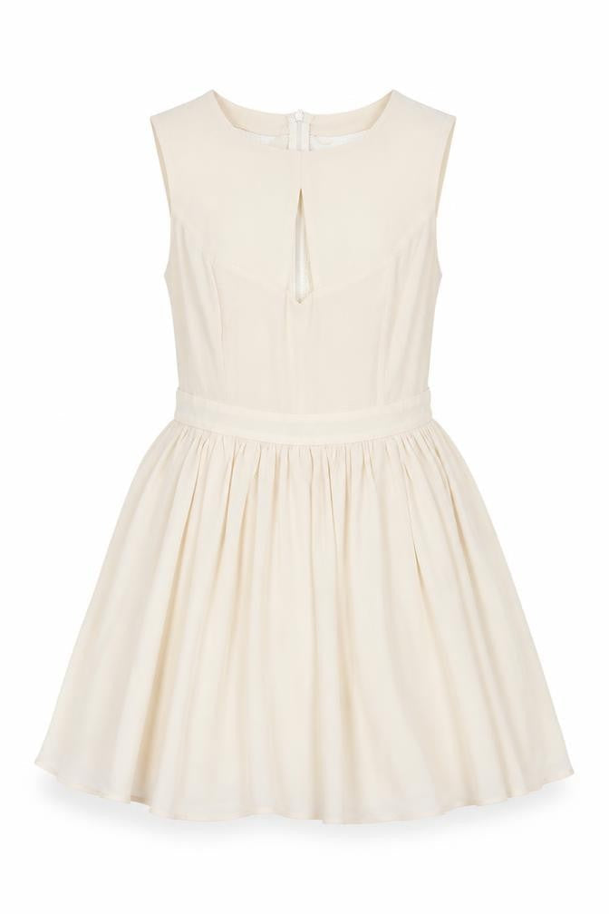 Oasis Girls Ivory Fit & Flare Sleeveless Lace Party Dress Size 12