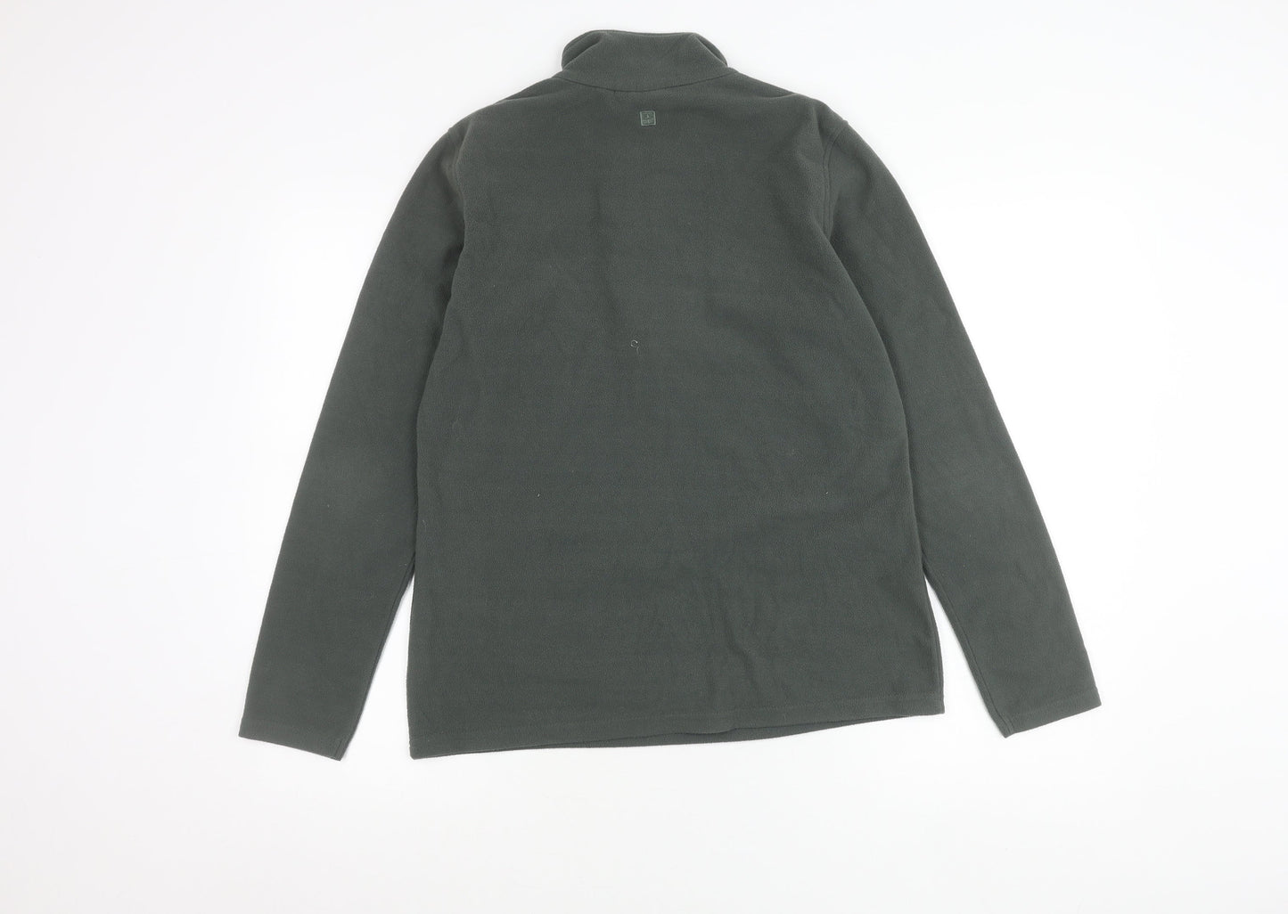 Mountain Warehouse Mens Green Fleece M Pullover 1/4 Zip Sweatshirt
